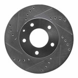 R1 Concepts 1992-1995 Mazda MPV Front Left Drilled & Slotted Silver Brake Rotor by R1 Concepts 631-80060L
