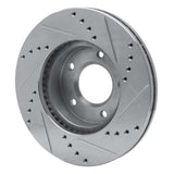 R1 Concepts 1992-1995 Mazda MPV Front Left Drilled & Slotted Silver Brake Rotor by R1 Concepts 631-80060L