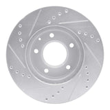 R1 Concepts 1992-1995 Mazda MPV Front Right Drilled & Slotted Silver Brake Rotor by R1 Concepts 631-80060R