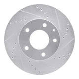 R1 Concepts 1992-1995 Mazda MPV Front Right Drilled & Slotted Silver Brake Rotor by R1 Concepts 631-80060R