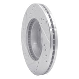 R1 Concepts 1992-1995 Mazda MPV Front Right Drilled & Slotted Silver Brake Rotor by R1 Concepts 631-80060R