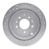 R1 Concepts 1992-2006 Mazda 929 Rear Left Drilled & Slotted Silver Brake Rotor by R1 Concepts 631-80061L