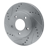 R1 Concepts 1996-1998 Mazda MPV Front Left Drilled & Slotted Silver Brake Rotor by R1 Concepts 631-80063L