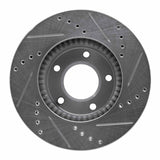R1 Concepts 1996-1998 Mazda MPV Front Left Drilled & Slotted Silver Brake Rotor by R1 Concepts 631-80063L