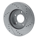 R1 Concepts 1996-1998 Mazda MPV Front Left Drilled & Slotted Silver Brake Rotor by R1 Concepts 631-80063L