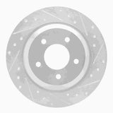 Dynamic Friction 2006-2015 Mazda 5 Rear Right Drilled & Slotted Silver Brake Rotor by Dynamic Friction Company 631-80064R