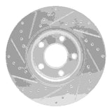 Dynamic Friction 2004-2015 Mazda 5 Front Right Drilled & Slotted Silver Brake Rotor by Dynamic Friction Company 631-80065R