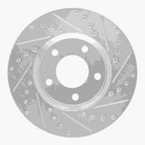 Dynamic Friction 2004-2015 Mazda 5 Front Right Drilled & Slotted Silver Brake Rotor by Dynamic Friction Company 631-80065R