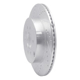 Dynamic Friction 2007-2015 Mazda CX-9 Rear Left Drilled & Slotted Silver Brake Rotor by Dynamic Friction Company 631-80068L