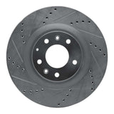 Dynamic Friction 2007-2015 Mazda CX-9 Front Left Drilled & Slotted Silver Brake Rotor by Dynamic Friction Company 631-80069L