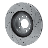 Dynamic Friction 2007-2015 Mazda CX-9 Front Left Drilled & Slotted Silver Brake Rotor by Dynamic Friction Company 631-80069L