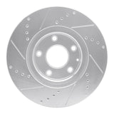 R1 Concepts 13-15 Mazda 6 Front Right Drilled & Slotted Silver Brake Rotor by R1 Concepts RNC-631-80071R