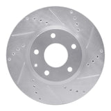 R1 Concepts 13-15 Mazda 6 Front Right Drilled & Slotted Silver Brake Rotor by R1 Concepts RNC-631-80071R