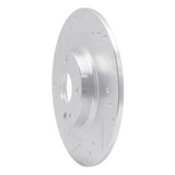 Dynamic Friction 2016-2025 Mazda MX-5 Miata Rear Left Drilled & Slotted Silver Brake Rotor by Dynamic Friction Company 631-80072L