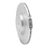 Dynamic Friction 2016-2025 Mazda MX-5 Miata Front Right Drilled & Slotted Silver Brake Rotor by Dynamic Friction Company 631-80073R