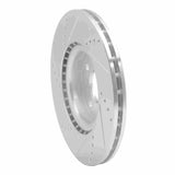 Dynamic Friction 2016-2025 Mazda MX-5 Miata Front Right Drilled & Slotted Silver Brake Rotor by Dynamic Friction Company 631-80073R