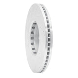 Dynamic Friction 2016-2025 Mazda CX-5 Front Right Drilled & Slotted Silver Brake Rotor by Dynamic Friction Company 631-80076R