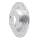 Dynamic Friction 2016-2023 Mazda CX-9 Rear Right Drilled & Slotted Silver Brake Rotor by Dynamic Friction Company 631-80077R