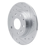 Dynamic Friction 2014-2025 Mazda CX-30 Rear Right Drilled & Slotted Silver Brake Rotor by Dynamic Friction Company 631-80079R