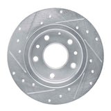 Dynamic Friction 2014-2025 Mazda CX-30 Rear Right Drilled & Slotted Silver Brake Rotor by Dynamic Friction Company 631-80079R