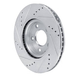 Dynamic Friction 2019-2025 Mazda 3 Front Right Drilled & Slotted Silver Brake Rotor by Dynamic Friction Company 631-80081R
