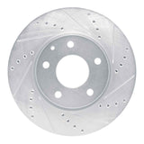 R1 Concepts 19-25 Mazda 3 Front Right Drilled & Slotted Silver Brake Rotor by R1 Concepts RNC-631-80082R