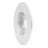 Dynamic Friction 2011-2016 Scion TC Rear Left Drilled & Slotted Silver Brake Rotor by Dynamic Friction Company 631-91000L