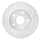 Dynamic Friction 2011-2016 Scion TC Rear Right Drilled & Slotted Silver Brake Rotor by Dynamic Friction Company 631-91000R