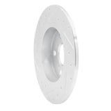 Dynamic Friction 2011-2016 Scion TC Rear Right Drilled & Slotted Silver Brake Rotor by Dynamic Friction Company 631-91000R