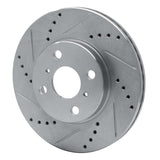Dynamic Friction 2004-2006 Scion XB Front Left Drilled & Slotted Silver Brake Rotor by Dynamic Friction Company 631-91002L