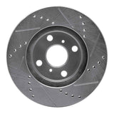 Dynamic Friction 2004-2006 Scion XB Front Left Drilled & Slotted Silver Brake Rotor by Dynamic Friction Company 631-91002L