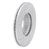 Dynamic Friction 2016-2025 Mazda 2 (Mexico) Front Right Drilled & Slotted Silver Brake Rotor by Dynamic Friction Company 631-91003R
