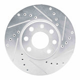 R1 Concepts 2000-2005 Chevrolet Zafira (Mexico) Front Right Drilled & Slotted Silver Brake Rotor by R1 Concepts 631-92001R
