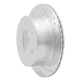 Dynamic Friction 2015-2017 Mitsubishi Montero Limited (Mexico) Rear Right Drilled & Slotted Silver Brake Rotor by Dynamic Friction Company 631-92006R