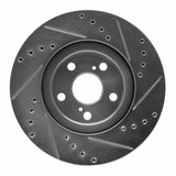 Dynamic Friction 2009-2015 Toyota Corolla (Mexico) Front Left Drilled & Slotted Silver Brake Rotor by Dynamic Friction Company 631-92009L