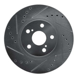 Dynamic Friction 2009-2015 Toyota Corolla (Mexico) Front Left Drilled & Slotted Silver Brake Rotor by Dynamic Friction Company 631-92009L