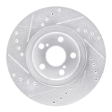 Dynamic Friction 2009-2015 Toyota Corolla (Mexico) Front Right Drilled & Slotted Silver Brake Rotor by Dynamic Friction Company 631-92009R