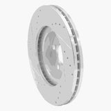 Dynamic Friction 2009-2015 Toyota Corolla (Mexico) Front Right Drilled & Slotted Silver Brake Rotor by Dynamic Friction Company 631-92009R