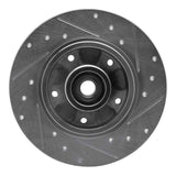 Dynamic Friction 2002-2011 Nissan Platina (Mexico) Front Left Drilled & Slotted Silver Brake Rotor by Dynamic Friction Company 631-92013L