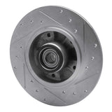 Dynamic Friction 2002-2011 Nissan Platina (Mexico) Front Left Drilled & Slotted Silver Brake Rotor by Dynamic Friction Company 631-92013L