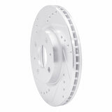 Dynamic Friction 2007-2014 Peugeot 207 (Mexico) Rear Left Drilled & Slotted Silver Brake Rotor by Dynamic Friction Company 631-92017L
