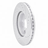 Dynamic Friction 2007-2014 Peugeot 207 (Mexico) Rear Left Drilled & Slotted Silver Brake Rotor by Dynamic Friction Company 631-92017L
