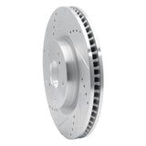 Dynamic Friction 2006-2011 Dodge H100 (Mexico) Front Left Drilled & Slotted Silver Brake Rotor by Dynamic Friction Company 631-92028L