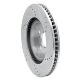 Dynamic Friction 2006-2011 Dodge H100 (Mexico) Front Left Drilled & Slotted Silver Brake Rotor by Dynamic Friction Company 631-92028L