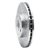 Dynamic Friction 2002-2007 Nissan X-Trail (Mexico) Front Right Drilled & Slotted Silver Brake Rotor by Dynamic Friction Company 631-92033R