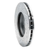 Dynamic Friction 2002-2007 Nissan X-Trail (Mexico) Front Right Drilled & Slotted Silver Brake Rotor by Dynamic Friction Company 631-92033R