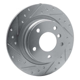 Dynamic Friction 2005-2012 BMW 120i (Mexico) Rear Left Drilled & Slotted Silver Brake Rotor by Dynamic Friction Company 631-92034L