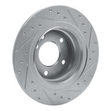 Dynamic Friction 2005-2012 BMW 120i (Mexico) Rear Left Drilled & Slotted Silver Brake Rotor by Dynamic Friction Company 631-92034L