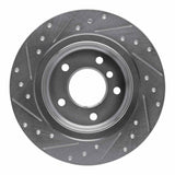 Dynamic Friction 2005-2012 BMW 120i (Mexico) Rear Right Drilled & Slotted Silver Brake Rotor by Dynamic Friction Company 631-92034R