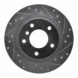 Dynamic Friction 2005-2012 BMW 120i (Mexico) Rear Right Drilled & Slotted Silver Brake Rotor by Dynamic Friction Company 631-92034R